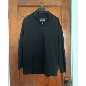💫All Black Victoria Sport 3/4 Zip Sweater💫